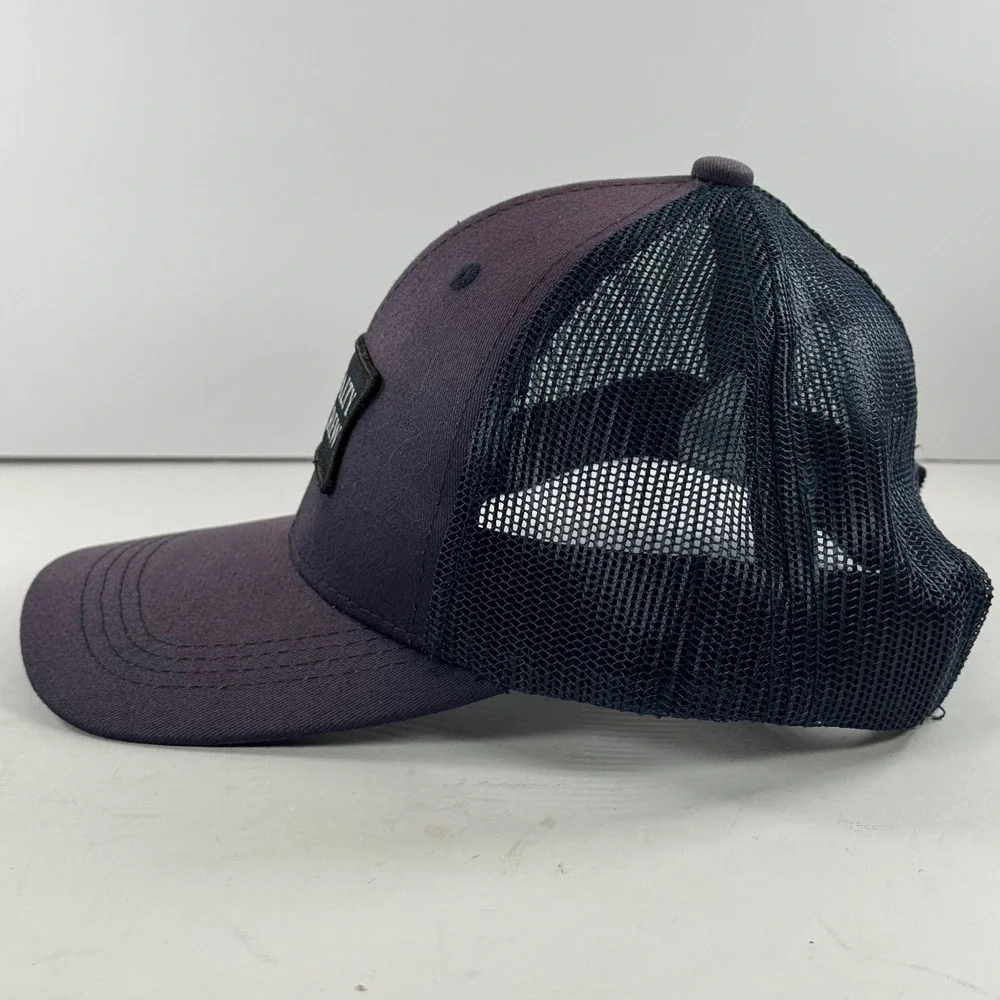 Salty Crew trucker hat purple‎ navy mesh embroidered logo adjustable snapback